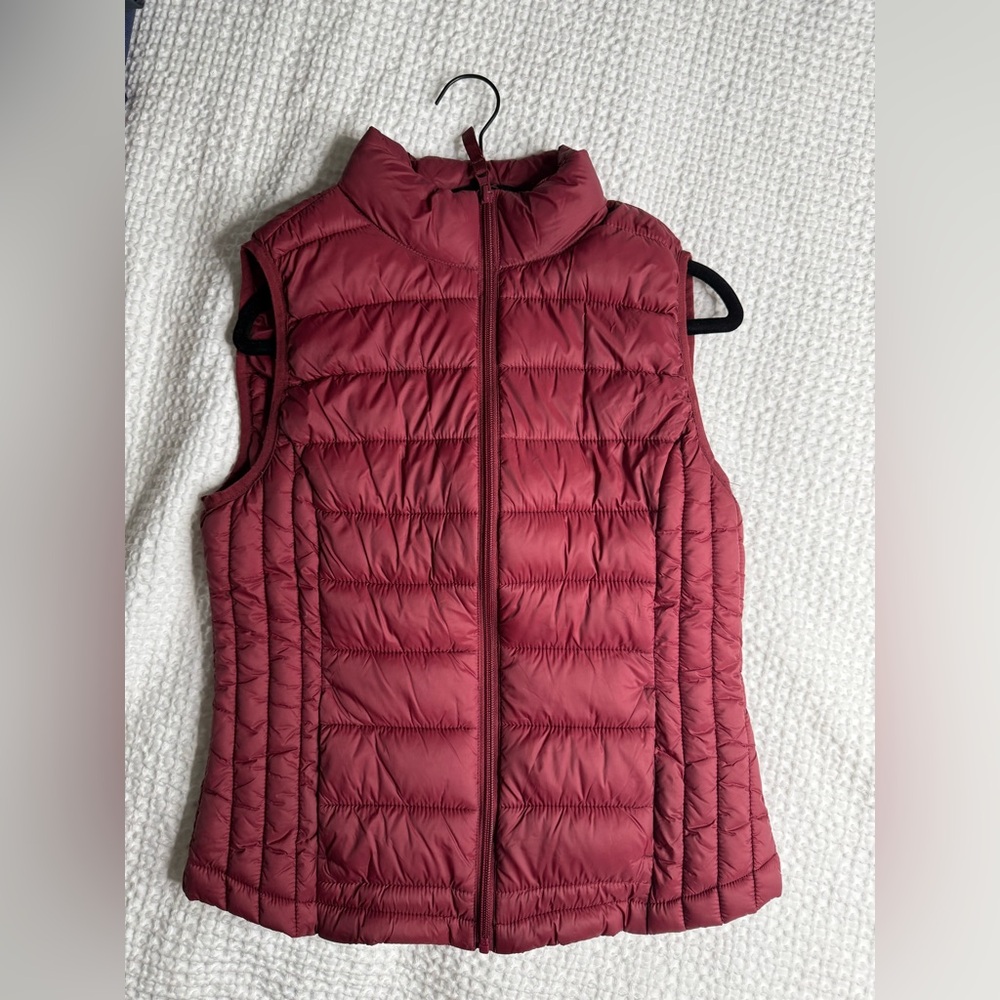 Maroon Puffer Vest